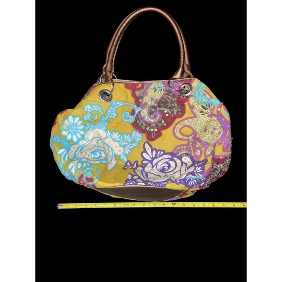 Bueno Floral embellished sequin cotton bag purse - Picture 8 of 8